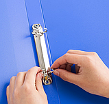 Папка на 2 кольцах DELI CLASSIC, синяя, А4, 30 мм, 950 мкм, полипропилен, фото 4