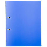 Папка на 2 кольцах Deli, 28мм, 950мкм, A4, синяя, фото 2