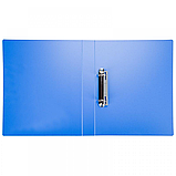 Папка на 2 кольцах Deli, 28мм, 950мкм, A4, синяя, фото 3