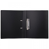 Папка на 2 кольцах Deli, 28мм, 950мкм, A4, чёрная, фото 3