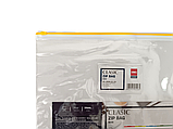 Папка-конверт на zip-молнии DELI CLASSIC, прозрачная, желтая молния, А4, 170 мкм, пластик, фото 2
