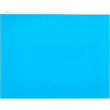 Папка-конверт на молнии Attache Color, А5, 160мкм, голубая