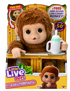 Интерактивная игрушка Moose Little Live Pets My Baby Monkey 26558