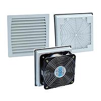Вентилятор FKL 5525-200.230 с фильтром FK 5525.300, 250x250 мм, вырез 223х223,500м3/ч IP54. RAL 7035