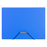 Папка на резинке DELI CLASIC, синяя, 7 отделений, А4, 700 мкм, пластик, фото 2