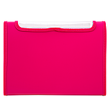 Папка на резинке DELI RIO, розовая, 13 отделений, А4, 750 мкм, с прозрачным элементом и оторочкой, пластик, фото 2
