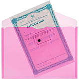 Папка-конверт на кнопке ATTACHE Neon, ассорти, А5, 180 мкм, полипропилен, фото 6