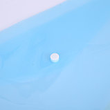 Папка-конверт на кнопке DELI AURORA, прозрачная голубая, А4, 160 мкм, пластик, фото 4