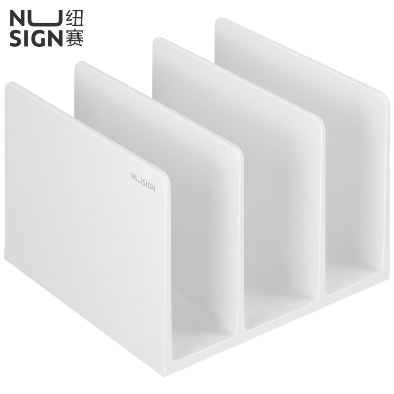 Подставка для книг DELI NUSIGN, белая, 3 отделения (Цена с НДС)