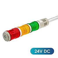 Светосигнальная колонна с зумером GTN Red-Orange-Green 24V DC / Светозвуковая колонна GTN R-O-G 24V DC