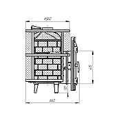 Печь банная ProMetall «Атмосфера L КТТ» сетка, фото 3