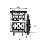 Печь банная ProMetall «Атмосфера L+ КТТ» сетка, фото 2