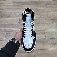 Кроссовки Air Jordan 1 High Black White, фото 3