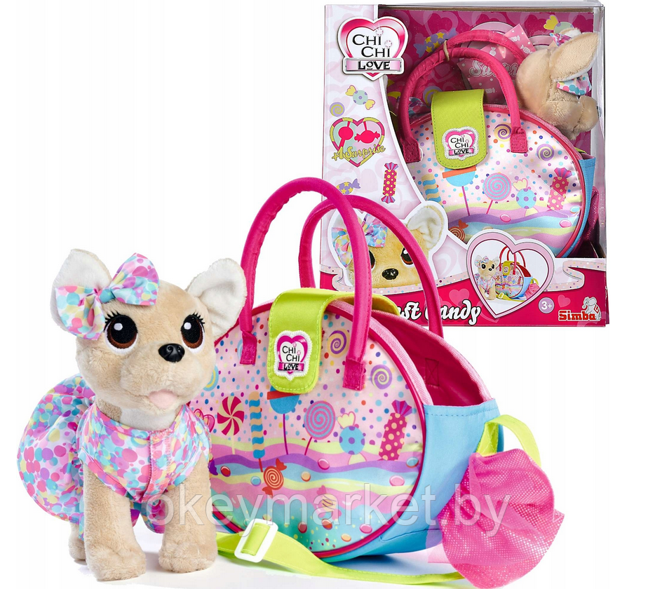 Мягкая игрушка Simba Chi-Chi love Плюшевая собачка в сумочке 5890001, фото 2