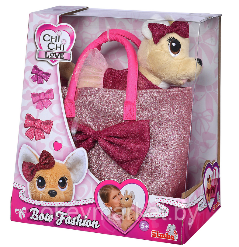 Мягкая игрушка Simba Chi-Chi love собачка с бантиком, фото 2