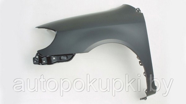 КРЫЛО ПЕРЕДНЕЕ (ЛЕВОЕ) Toyota Corolla (USA) 2003-2008, без отверстия под молдинг, CE/LE, PTY10143CL