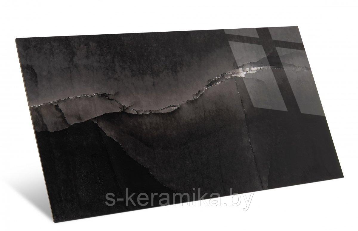 Tонкий Керамогранит NETTO ONYX BLACK HIGH GLOSSY 1200x600x8,5мм
