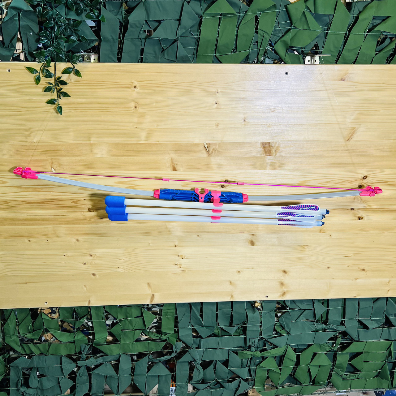 Лук детский классический Fiber Bow Pro (с комплектацией), синий