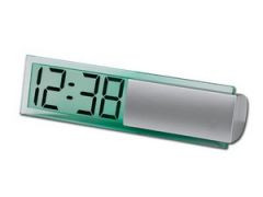 Пластиковые настольные часы-будильник Icy для нанесения логотипа