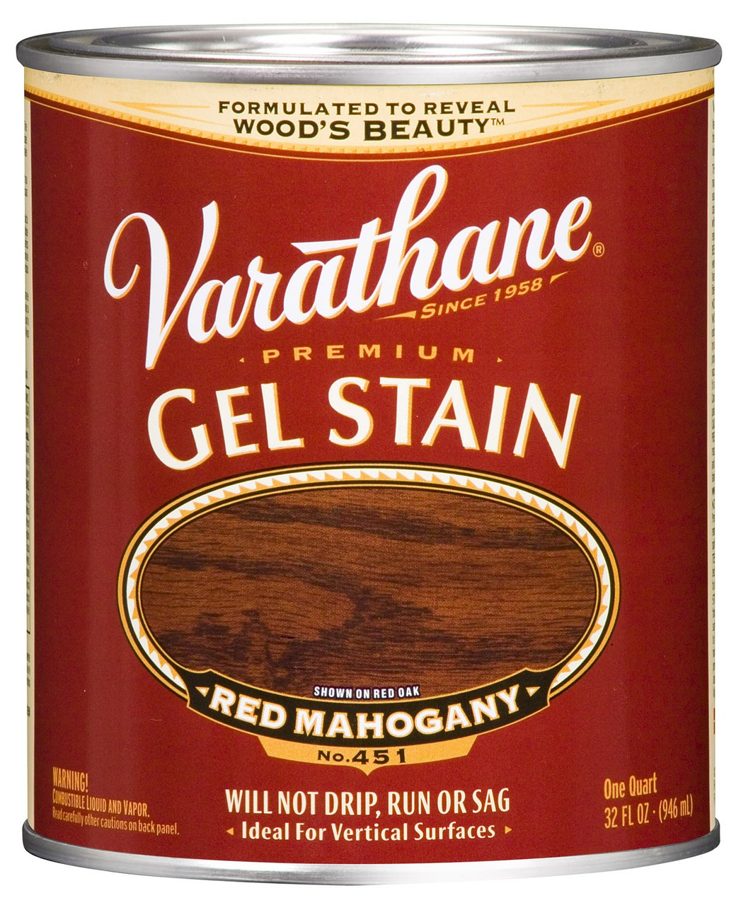 Морилка-гель универсальная для внутренних и наружных работ Varathane GEL STAIN Цвет: Красный махагон - фото 1 - id-p33523749