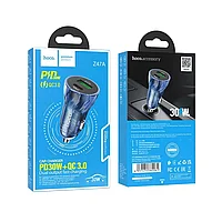 Автомобильное зарядное устройство Hoco Z47A Type-C 30W и USB 18W
