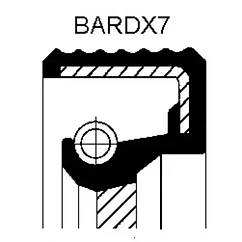 460 855 09B CORTECO сальник коленвала передний 60x75x7