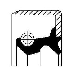 190 278 39B CORTECO сальник дифференциала 34.7x65x12