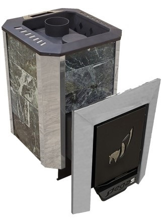 Банная печь Пегас 16 NEXT ДТ4 в камне змеевик