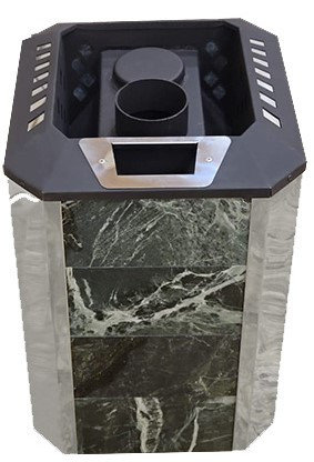 Банная печь Пегас 16 NEXT ДТ4 в камне змеевик, фото 2