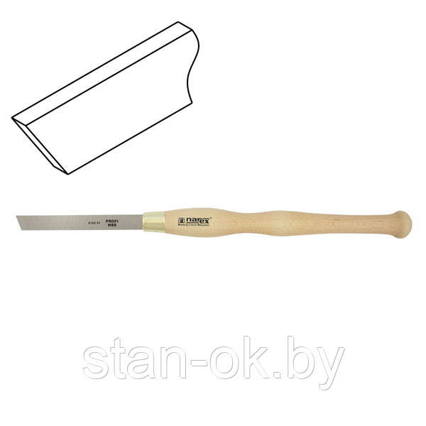 Токарный резец (прямой) NAREX HSS LINE PROFI 818201