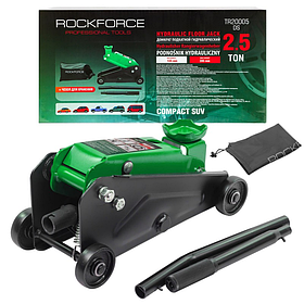 Домкрат RockForce RF-TR20005DS подкатной гидравлический 2.5т (h min 140мм, h max 390мм)