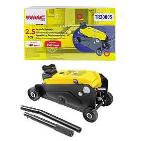 Домкрат WMC TOOLS WMC-TR20005 подкатной гидравлический 2.5т (h min 140мм, h max 390мм)