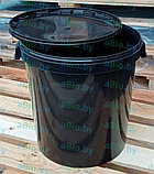 Ведро 32 л. круглое, пищевое, белое или ЧЕРНОЕ для горячих, холодных, сыпучи продуктов, краски, с ухватами, фото 2