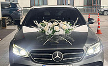 №41 ПРОКАТ. Композиция с кольцами на свадебный автомобиль