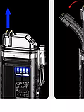 Зажигалка импульсная LIGHTER (USB,защитный чехол, фонарик, индикатор зарядки ), фото 5