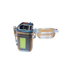 Зажигалка импульсная LIGHTER (USB,защитный чехол, фонарик, индикатор зарядки )