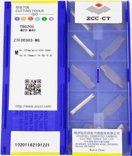 Пластина твердосплавная ZTFD 0303-MG YBG205