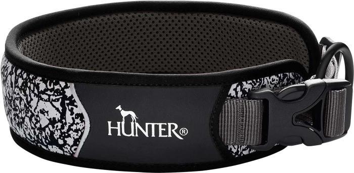 Ошейник Hunter Collar Divo Reflect 68965 (35-45/M черный/серый)