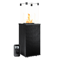 Газовый обогреватель Kratki Patio Panel Automatic Black
