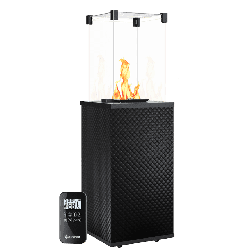 Газовый обогреватель Kratki Patio Panel Automatic Black