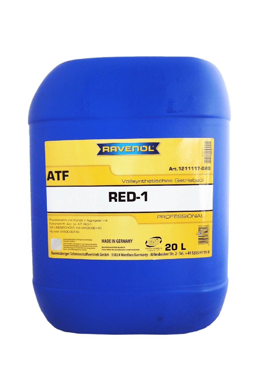 Трансмиссионное масло RAVENOL ATF RED-1, 20л