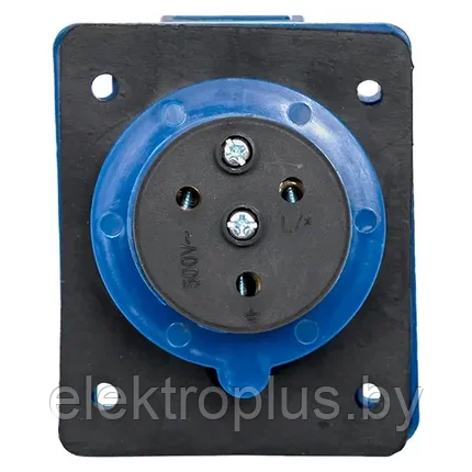 Розетка стационарная внутренняя 413 2Р+РЕ 16А 220В IP44 EKF, фото 2