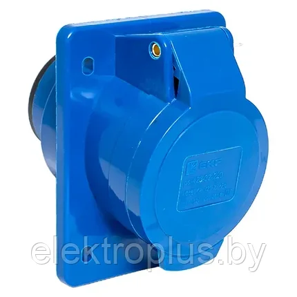 Розетка стационарная внутренняя 413 2Р+РЕ 16А 220В IP44 EKF, фото 2