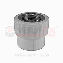 Муфта 32 мм x 3/4" с внутренней резьбой комбинированная Valfex (цвет: серый)