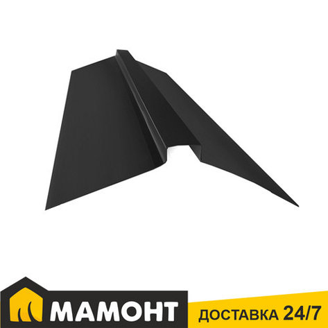 Конек кровельный фигурный графит 15х15х200 см (0,5мм), фото 2