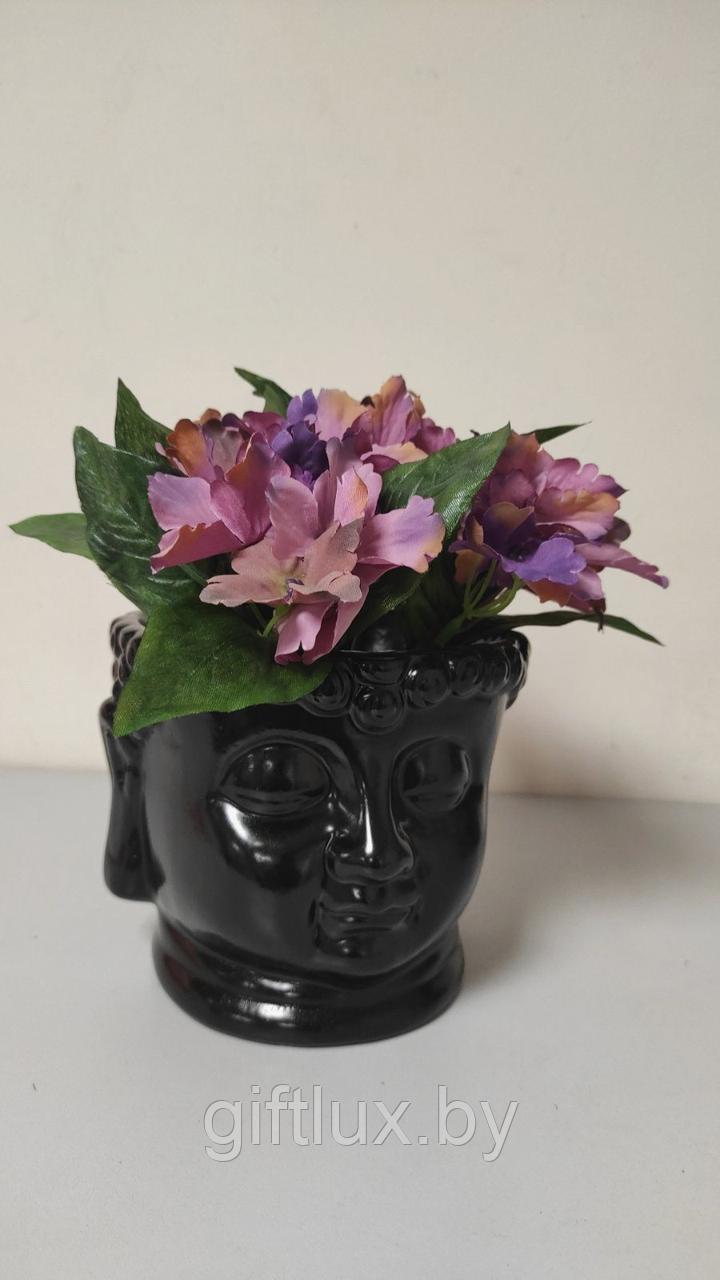 Кашпо Будда , гипс, 16*12 см