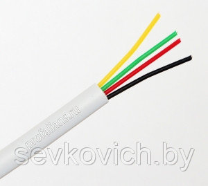 Телефонный кабель ШТЛП-4 REXANT 01-5101, (100м) CU, белый