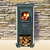 Печь-камин Blist Berna Lux красная, фото 3