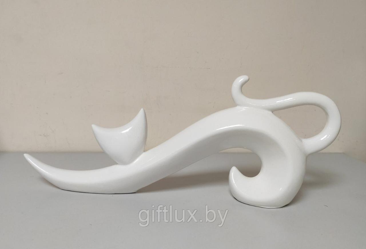 Кот №12 сувенир, гипс, 25*5*10 см