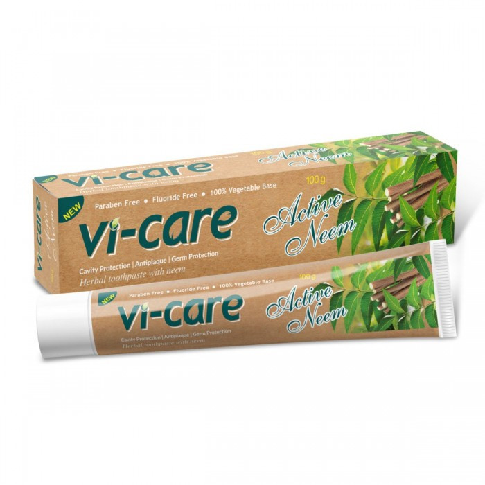 Аюрведическая зубная паста Vi-Care Active Neem Ним Актив, 100 гр Индия